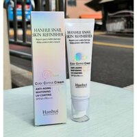 (CHÍNH HÃNG) KEM NỀN TINH CHẤT ỐC SÊN HANHUI SNAIL SKIN REFINISHER CC CREAM SPF 50+ PA+++ 50G