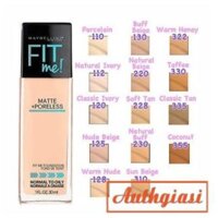 [Chính Hãng] Kem Nền Maybelline Fit Me Matte Poreless  30ml