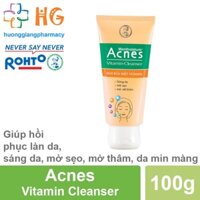 Chính Hãng Kem Rửa Mặt Acnes Vitamin Cleanser (Tub 100g)