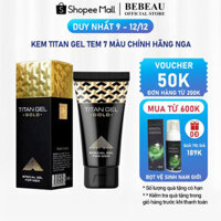 Chính hãng Kem Titan Gel Tem 7 Màu Chính Hãng Nga Bao Check Giúp Làm To Cậu Nhỏ - TV60