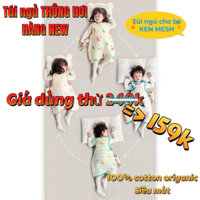 [Chính Hãng] KEN MESH thông hơi - Túi Ngủ Cộc Hở Chân Cho Bé Mùa Hè  Chất Liệu Thoáng Khí Cotton 100% Organic  Siêu Mềm