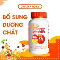 [Chính hãng] Kẹo dẻo Happy Vitamin bổ sung Vitamin A C D E KẼM DHA cho bé từ 1 tuổi trở lên