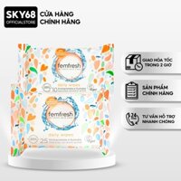 Chính hãng Khăn ướt vệ sinh vùng kín cao cấp hằng ngày Femfresh Intimate Skincare Daily Wipes 10 tờ/25 tờ - CAM