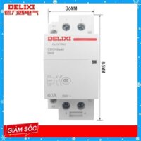 [CHÍNH HÃNG] Khởi tép 1 Pha 63A/220V 2NO - Khởi động từ 1 pha DELIXI Contactor CDCH8s63