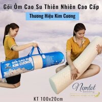 🌇CHÍNH HÃNG KIM CƯƠNG🌇 Gối Ôm Cao Su Kim Cương Honey Cao Cấp, 100% Cao Su Tự Nhiên Đàn Hồi Êm Ái_HCM