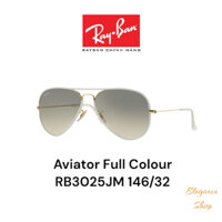 [Chính Hãng] Kính Mát RayBan Aviator Full Color RB3025JM 146/32 Grey Gradient chống tia UV, Kính râm RayBan ELEGANCE