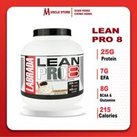 Chính hãng Labrada Lean Pro 8 45 Liều, Bổ Sung 8 Loại Protein Cao Cấp Trải Dài, Casein, 8g BCAA &amp; Glutamine - Cookies and Cream