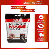 Chính hãng Labrada Muscle Mass Gainer 5.4kg Sữa Tăng Cân Tăng Cơ Bổ Sung 1265 Calo, 52g Protein & Vitamin - Chocolate - Không quà