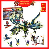 [Chính hãng] Lắp ráp xếp hình LEGO NINJAGO MOVIE 70736 06018 BELA 10400 : Cuộc tấn công của Rồng Ma Morro 659 mảnh