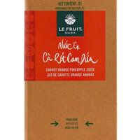 (Chính hãng) Le Fruit Nước ép Nước ép CAM CÀ RỐT DỨA (carot-orange-pine juice) -5L