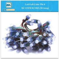 [CHÍNH HÃNG] Led đúc IC 1903 chống nước full màu sắc dây 50 bóng chuyên làm led pháo hoa, quảng cáo, trang trí