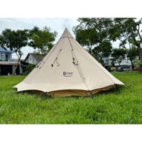 [CHÍNH HÃNG] Lều cắm trại 5-8 người, lều trụ Glamping D-Tent vải TC chống nắng