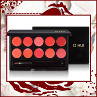 (Chính Hãng LG VINA) Bảng Son Môi Lì 10 màu Tông Cam Ohui Rouge Real Palette 10G (Mỗi màu 1G) mới nhất. Date 2026