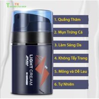 (Chính Hãng) LightCream Makeup Nâng Tone Che Khuyết Điểm Kem Trang Điểm 4in1 Dành Cho Nam