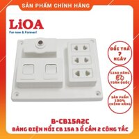 [CHÍNH HÃNG LIOA]BẢNG ĐIỆN NỔI - TAPLO CB BẢO VỆ 15A KÈM Ổ CẮM VÀ CÔNG TẮC CHỐNG CHÁY