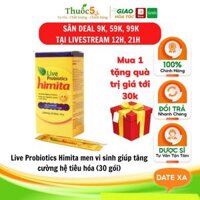 [Chính Hãng] Live probiotics Himita men vi sinh giúp tăng cường hệ tiêu hóa (30 gói)