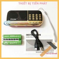 [CHÍNH HÃNG] Loa Đài Craven Nghe Thẻ Nhớ, USB, FM, Máy Nghe Nhạc Mini Tắm Ngôn Ngữ Cho Bé Caraven CR836s 2 Pin Cao Cấp