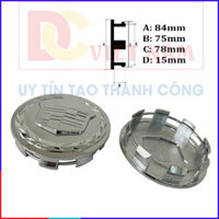 [CHÍNH HÃNG] Logo chụp mâm, ốp lazang bánh xe ô tô Cadillac Escalade KDLK-009 - Đường kính ngoài 8.3cm - HÀNG CHÍNH HÃNG