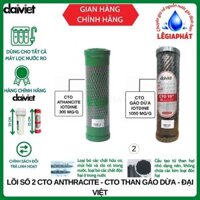 [Chính Hãng] Lõi Lọc Nước RO Số 2 Đại Việt CTO Than Anthracite - Than Gáo Dừa Dùng Cho Nhiều Dòng Máy Lọc Nước Daikiosan Makano Kangaroo Karofi Kasuto...