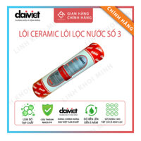 [Chính hãng] lõi lọc số 3, lõi sứ Ceramic 10'' 5mcr - Đại Việt, sử dụng cho máy lọc nước DAIKIO, DAIKIOSAN, TAKASA,….