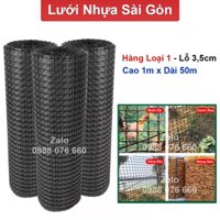 Chính hãng - Lưới Nhựa Dẻo Nguyên Sinh Cao Cấp Loại 1 - Lỗ 35mm (1m x 50m) Rào Chăn Nuôi Gà Vịt - YD