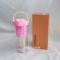 [Chính Hãng] Ly Stabucks Nhựa 760ml 2 ngăn uống riêng biệt tiện lợi năm 2024.