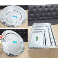 [Chính hãng] Mâm vành Inox l mâm cơm inox loại tròn tốt Thành Phát 40cm l 44cm l 48cm l 52cm l 56cm