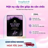 [Chính Hãng] Mặt nạ dưỡng ẩm giúp da săn chắc và cải thiện độ đàn hồi da PAX MOLY Real Collagen Mask Pack (Miếng/25ml)
