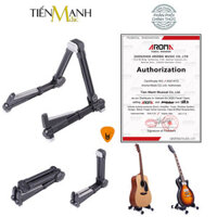 Chính Hãng, Màu Đen Aroma AGS-08 Giá Để Đàn Guitar, Ukulele, Violin, Mandolin Loại gấp nhỏ gọn AGS08 Stand - Kệ chân đỡ chữ A cho Ghi-ta Acoustic, Classic, Điện, Electric, Bass - Kèm Móng Gẩy DreamMaker