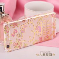 Chính Hãng Mẫu Mới Iphone6S Plus Siêu Mỏng Trong Suốt Ốp Điện Thoại IPhone6 Đáng Yêu Hello Kitty Vỏ