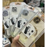 🌟CHÍNH HÃNG MÀU TÍM🌟Ốp lưng dẻo trong viền màu bảo vệ Camera phủ kính SULADA IPHONE 13 14 PLUS PRO MAX sạc từ KHÔNG DÂY