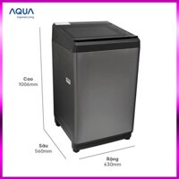 [CHÍNH HÃNG] Máy giặt cửa trên 10kg Aqua AQW-S100HT.S - Hàng chính hãng - Miễn phí lắp đặt  SỐ LƯỢNG CÓ HẠN