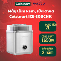 [Chính hãng] Máy làm kem Cuisinart dành cho gia đình, model ICE-30BCHK, dung tích 2L