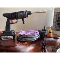Chính hãng Máy Rửa Xe Pin HITACHI 199V, Rửa Xe-Phun Cây Cảnh, Xịt Rửa Điều Hòa Tiện Lợi
