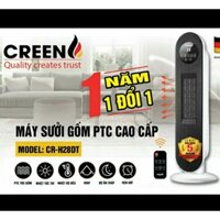 (Chính hãng) Máy sưởi gốm cao cấp CREEN thông minh 11-40 độ điều khiển từ xa- công suất  2000W. Bảo hành 12 tháng