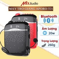 [CHÍNH HÃNG] Máy Trợ Giảng APORO T21, Mic Có Dây, Không Dây 2.4G, Bluetooth, Công Suất 20W,