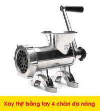 {Chính Hãng} Máy Xay Thịt Cua Cá Bằng Tay Đa Năng + An Toàn Vệ Sinh Thực Phẩm + Bạn Có Thể Xay Thịt , Cá , Rau Củ Quả, Xay Thịt Tại Nhà Làm Xúc Xích, Không Bị Dính Mùn Gỗ, Hay Vi Khuẩn Từ Thớt, Không Lo Tốn Điện, Được Nhiều Người Tin Dùng…