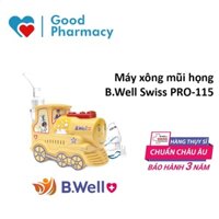 [CHÍNH HÃNG] Máy xông mũi họng B.Well Swiss PRO-115 thiết kế hình tàu lửa như đồ chơi giúp bé giảm sợ khi xông [B Well]