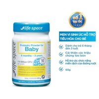 [CHÍNH HÃNG] Men Vi Sinh Số 1 Tại Úc Hỗ Trợ Tiêu Hóa Dành Cho Trẻ Em Life-Space Probiotic Powder For Baby 60 Gram