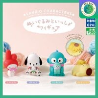 [Chính hãng] Mô hình SANRIO - Holding Baby Plushies - TAKARA TOMY - Đồ chơi trứng gashapon