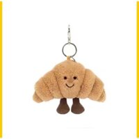 [Chính hãng] Móc khóa bánh sừng bò Jellycat/có vòng khóa 16cm, gấu nhồi bông