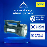 (CHÍNH HÃNG) MPE - Đèn pin đa năng đèn rọi và đèn chiếu gần Tích hợp đầu ra nguồn USB Type C Chính hãng MPE Phú Cường