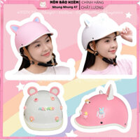 [CHÍNH HÃNG] Mũ bảo hiểm 1/2 Cá Heo NA kiểu Nhật- Nón cho bé Trên 25kg và Người Lớn Cao cấp Kèm Chamr và tai mèo tai gấu