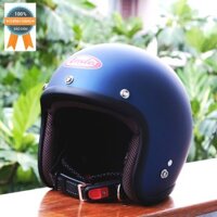 [CHÍNH HÃNG] Mũ bảo hiểm 3/4 Andes 382 Xanh Mực Nhám Viền Đen [FREE SHIPPING]
