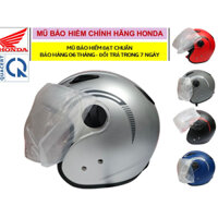 [CHÍNH HÃNG] Mũ bảo hiểm 3/4 đầu - Honda JET bản thể thao - Màu Bạc (Bảo hành 6 tháng)