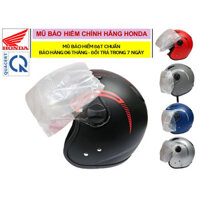 [CHÍNH HÃNG] Mũ bảo hiểm 3/4 đầu - Honda JET bản thể thao - Đen Mờ (Bảo hành 6 tháng)