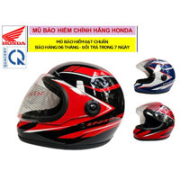 [CHÍNH HÃNG] Mũ bảo hiểm cả đầu Honda - Bản thể thao Fullface - Màu Đỏ Đen (Bảo hành 6 tháng)