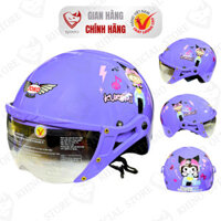 [CHÍNH HÃNG] Mũ Bảo Hiểm ĐỨC HUY Trẻ Em | Siêu Nhẹ Siêu Bền Có Kính Chống Bụi Cho Bé 1-12 Tuổi TECK