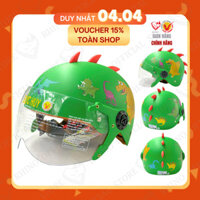 [CHÍNH HÃNG] Mũ Bảo Hiểm ĐỨC HUY Cho Bé | Siêu Nhẹ Siêu Bền Kính Chống Bụi Trẻ Em 1-12 Tuổi TECK