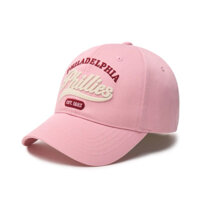 CHÍNH HÃNG - MŨ MLB Lettering Unstructured Ball Cap Philadelphia Phillies - MŨ LƯỠI TRAI, NÓN KẾT MÀU HỒNG
